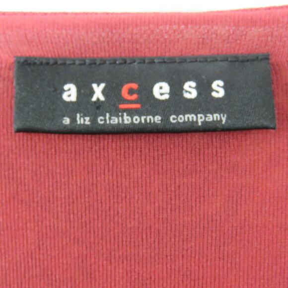 Axcess Y2K Orange Red Retro Floral Paisley Butterfly Babydoll Blouse Small - Picture 6 of 6